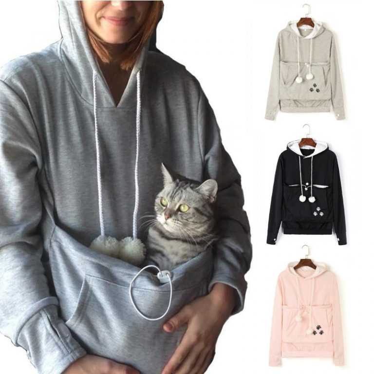 Pull à Capuche Kangourou Pour Femme - Grande Poche Avant, En Polaire Douce, Pour Automne Et Hiver