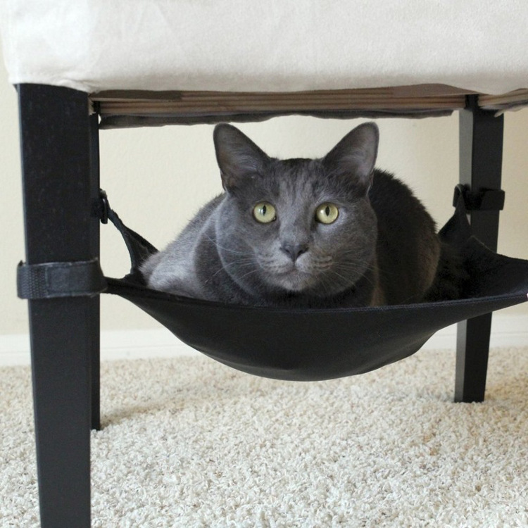 Hamac chat - hamac - accessoire chat sous la chaise Gris