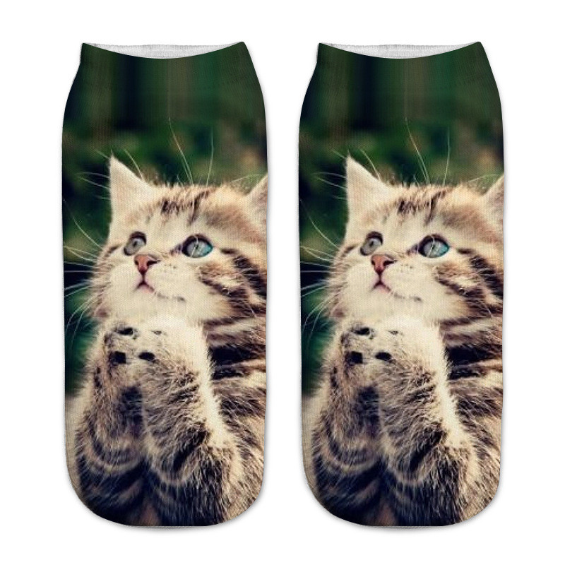 Lot De 5 Paires De Chaussettes Chats Comiques Mon Chat Adore Lot De 5 Paires De Chaussettes Chats Comiques Mon Chat Adore